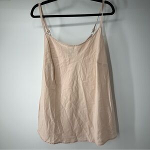 Ryllace Elegant Light Pink Women's Satin Top Size 20